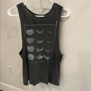 Spiritual Gangster Black Moon Phase Muscle Tee